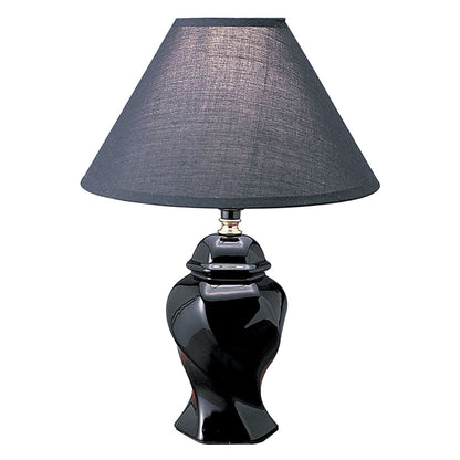 Black Bedside Table Lamp w/ Shade
