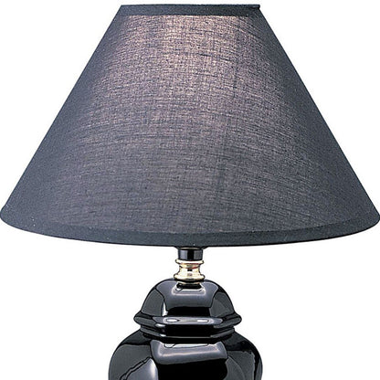 Black Bedside Table Lamp w/ Shade