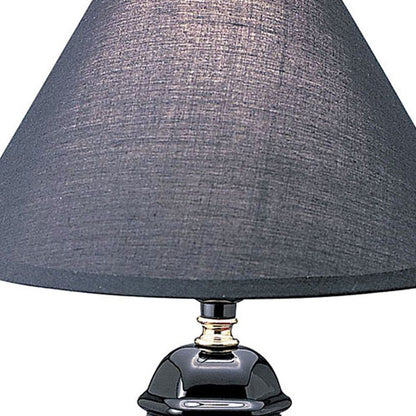 Black Bedside Table Lamp w/ Shade