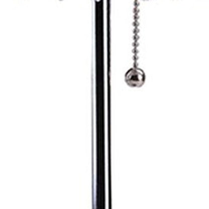 Silver Bedside Table Lamp w/ Shade