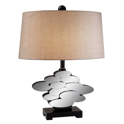 Beautiful Bronzed Table Lamp w/ Glass Accents