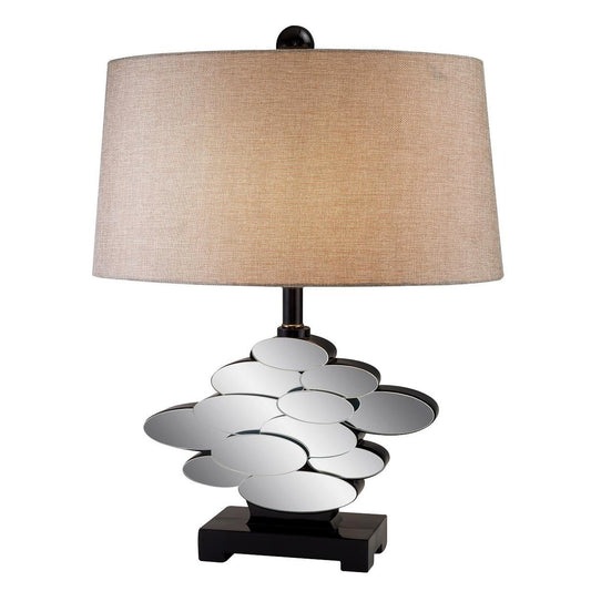 Beautiful Bronzed Table Lamp w/ Glass Accents
