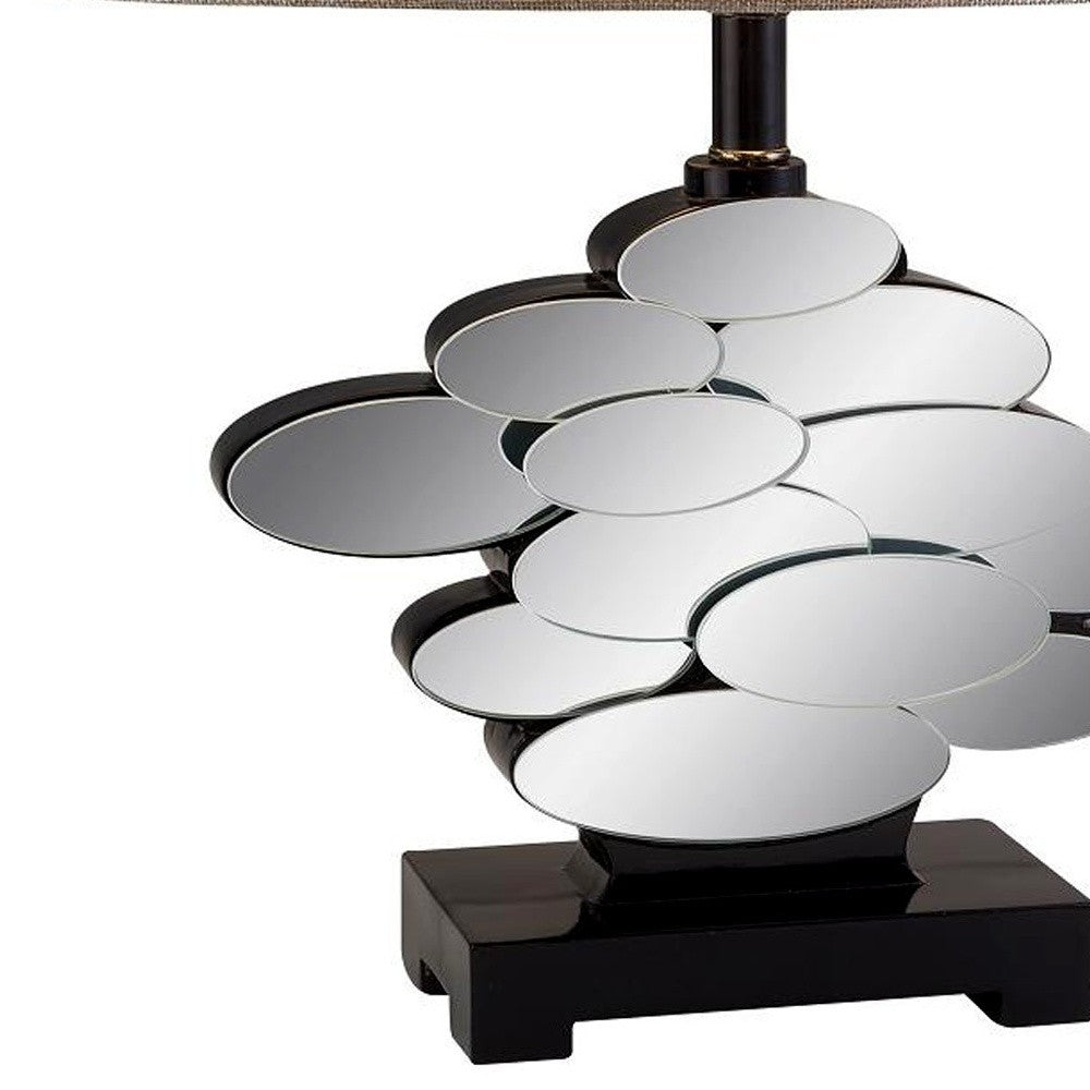 Beautiful Bronzed Table Lamp w/ Glass Accents