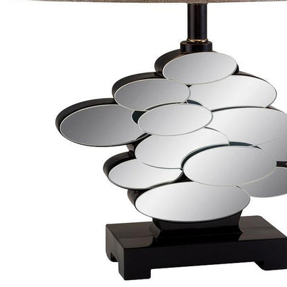 Beautiful Bronzed Table Lamp w/ Glass Accents