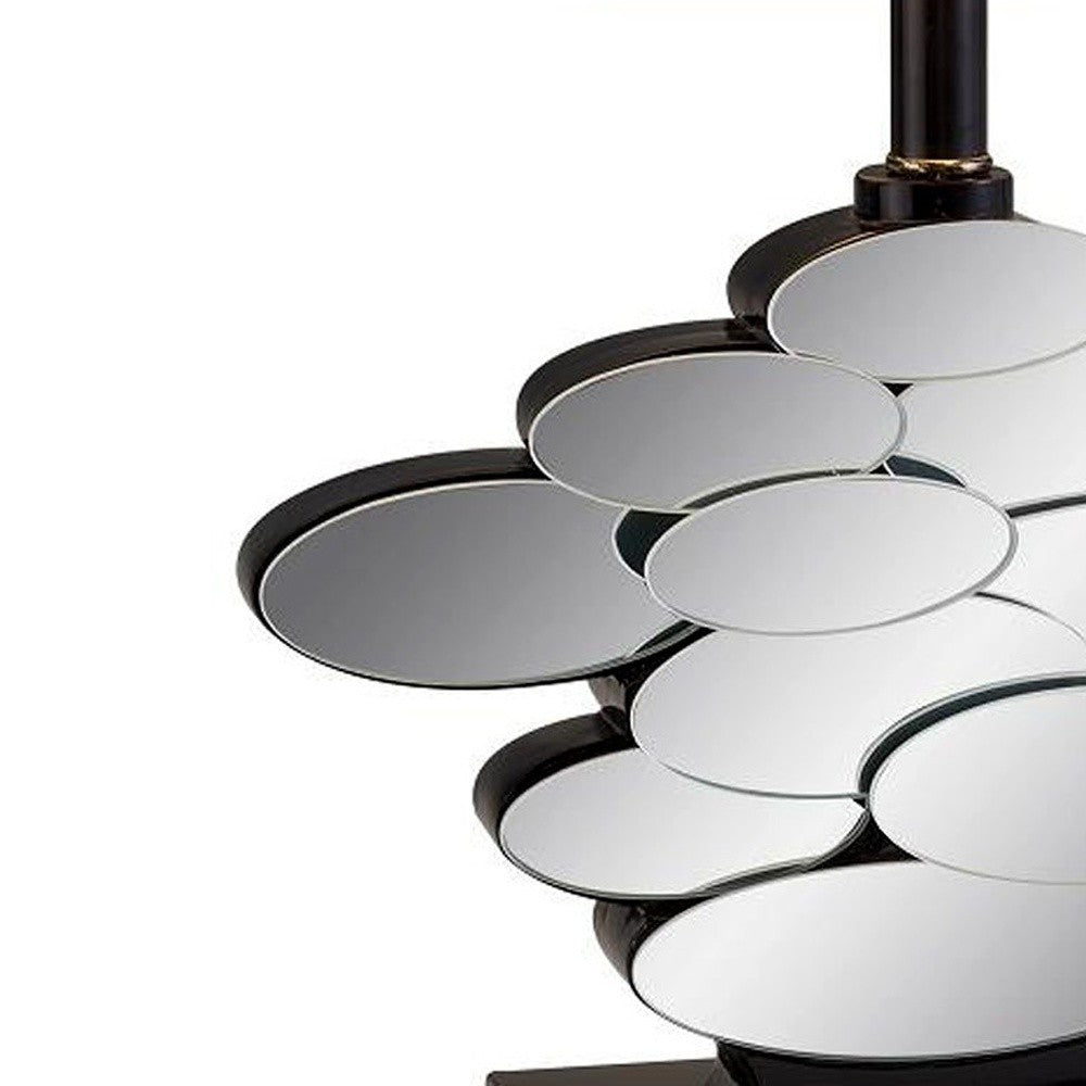 Beautiful Bronzed Table Lamp w/ Glass Accents