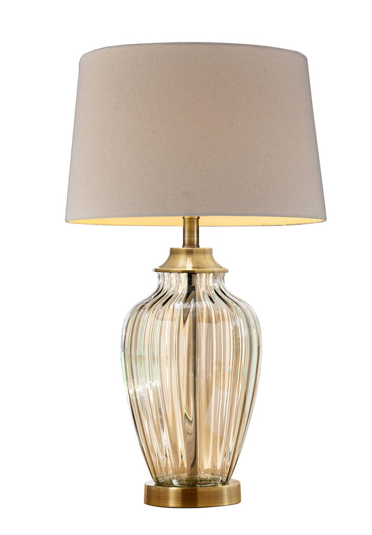 Bronze Bedside Table Lamp w/ Shade