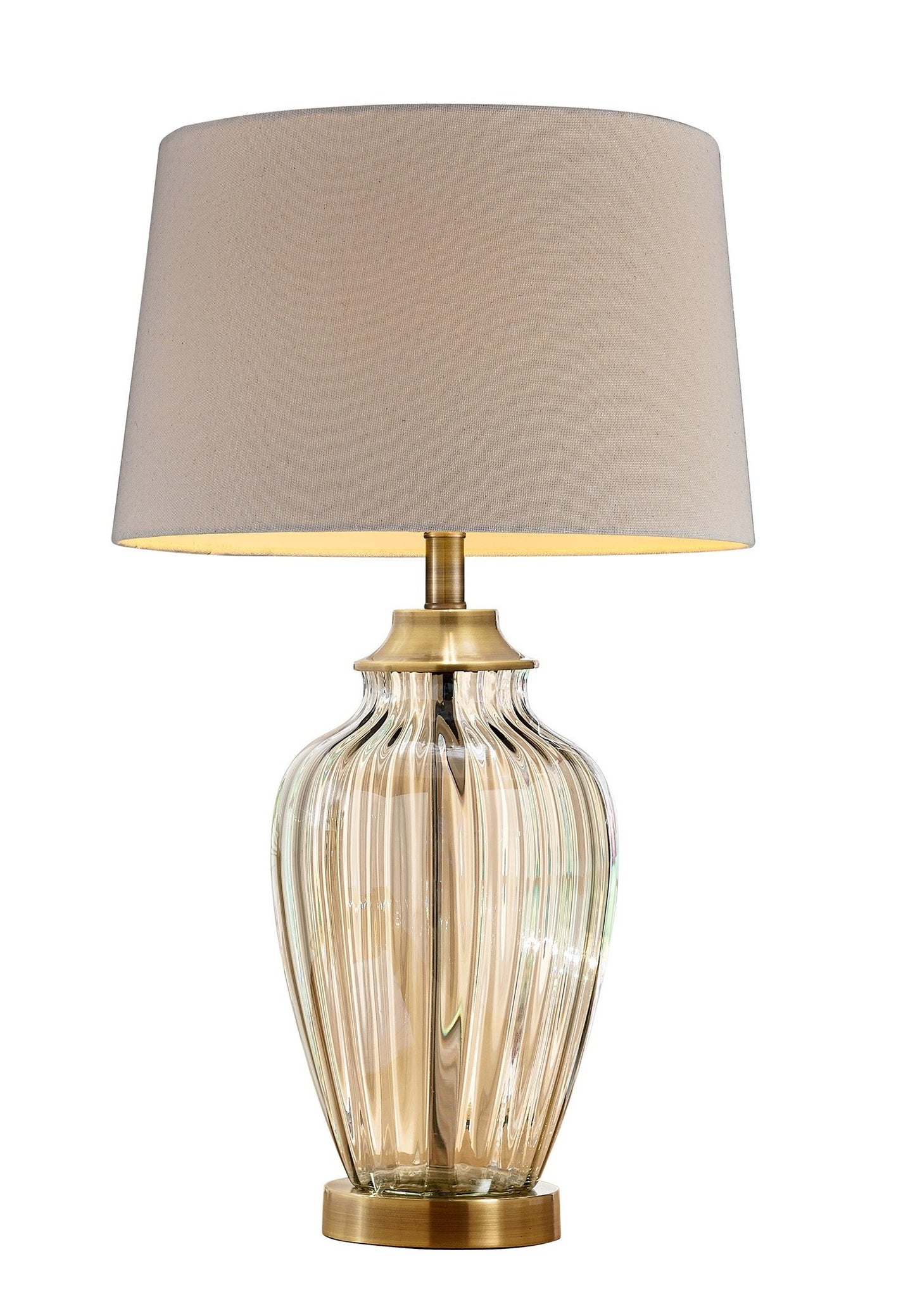 Bronze Bedside Table Lamp w/ Shade