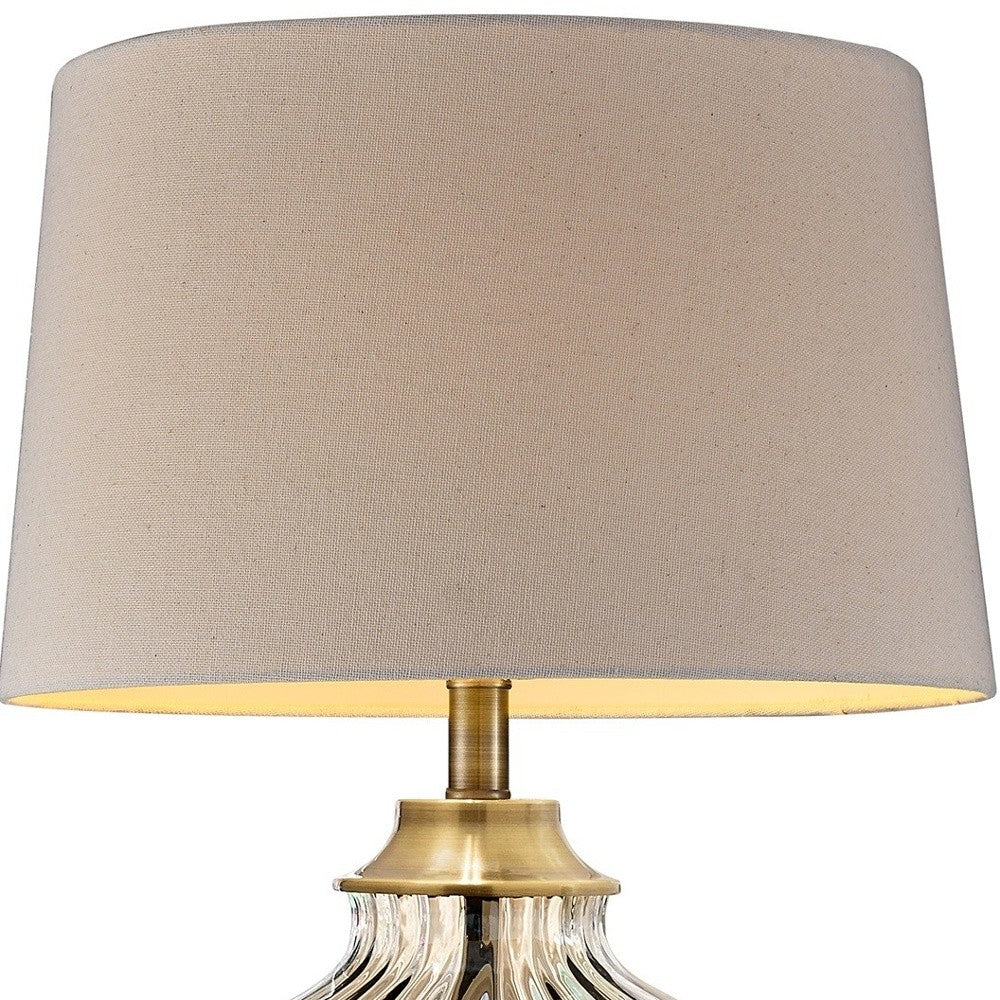Bronze Bedside Table Lamp w/ Shade