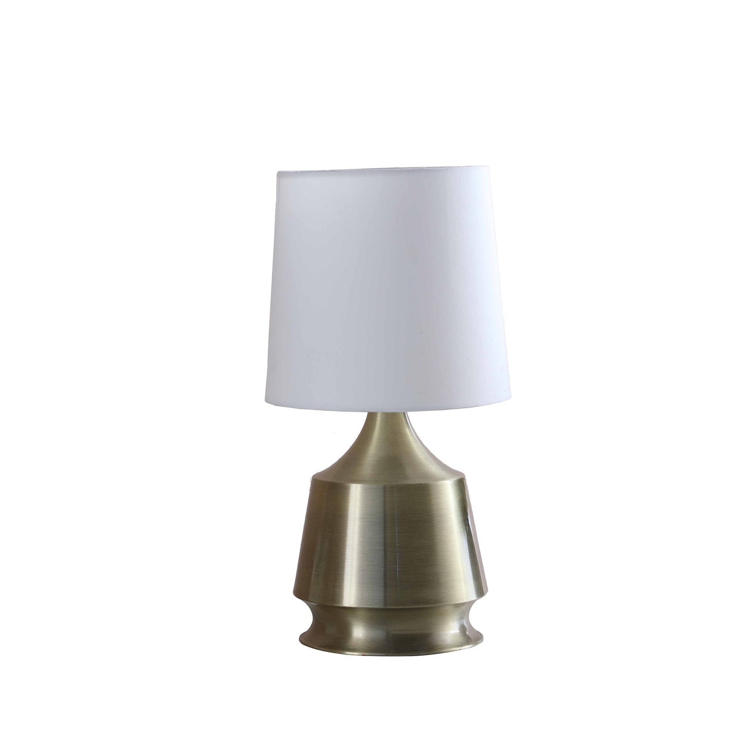 Brass Bedside Table Lamp w/ Shade