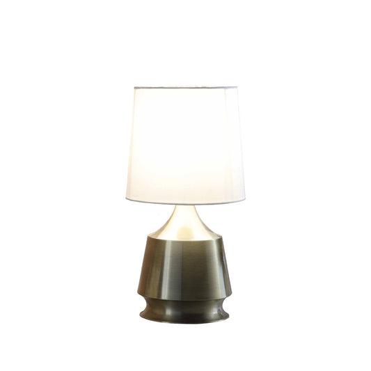 Brass Bedside Table Lamp w/ Shade