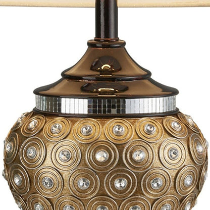 Glitzy Gold BejeweTable Lamp
