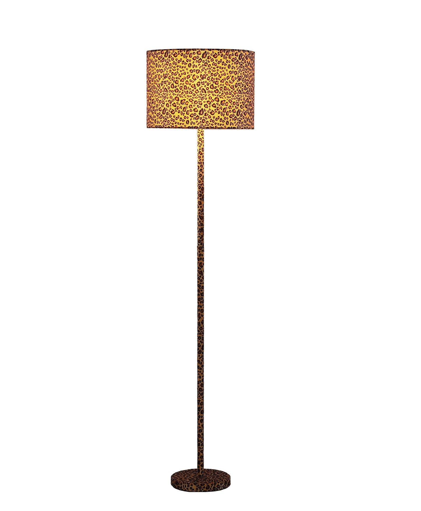 Orange & Black Bedside Table Lamp w/ Orange & Shade