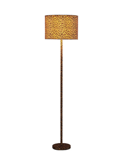 Orange & Black Bedside Table Lamp w/ Orange & Shade