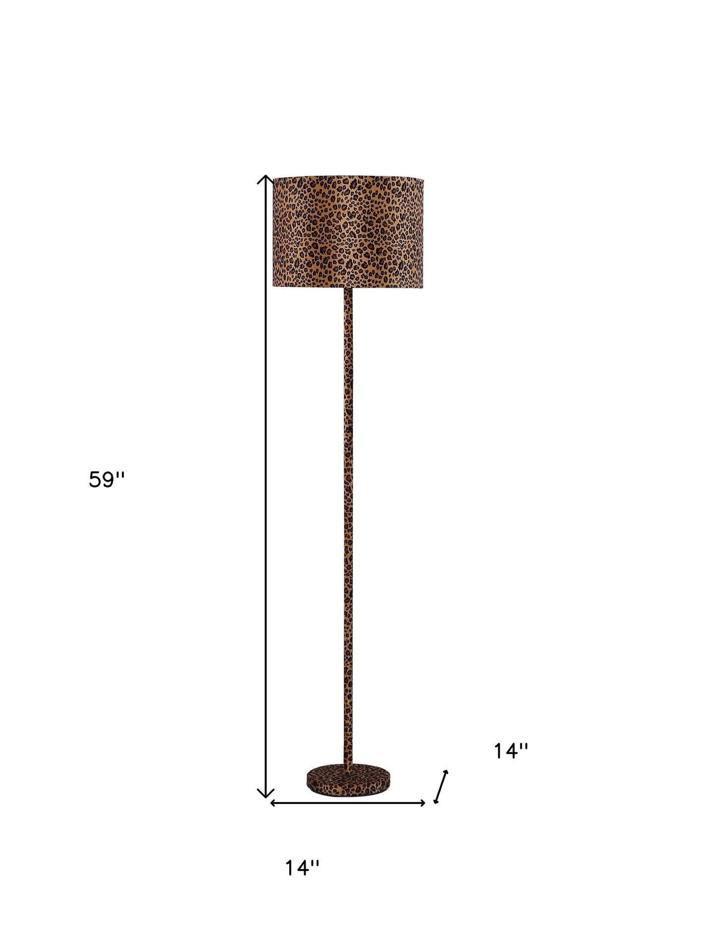 Orange & Black Bedside Table Lamp w/ Orange & Shade