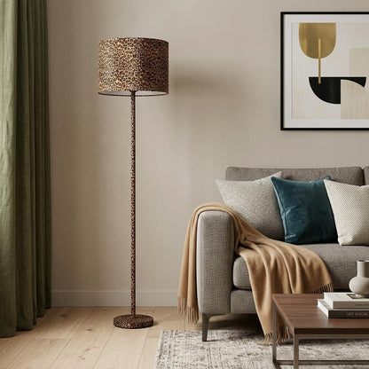 Orange & Black Bedside Table Lamp w/ Orange & Shade