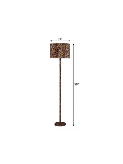 Orange & Black Bedside Table Lamp w/ Orange & Shade