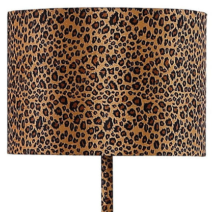 Orange & Black Bedside Table Lamp w/ Orange & Shade