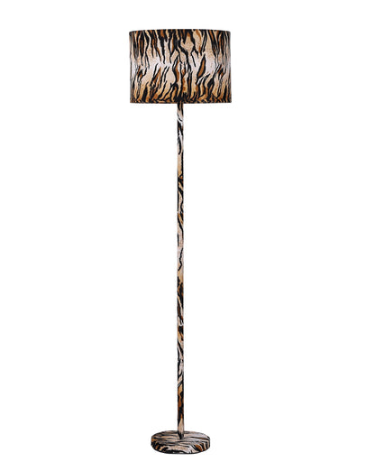 Brown & Black Bedside Table Lamp w/ Brown & Shade