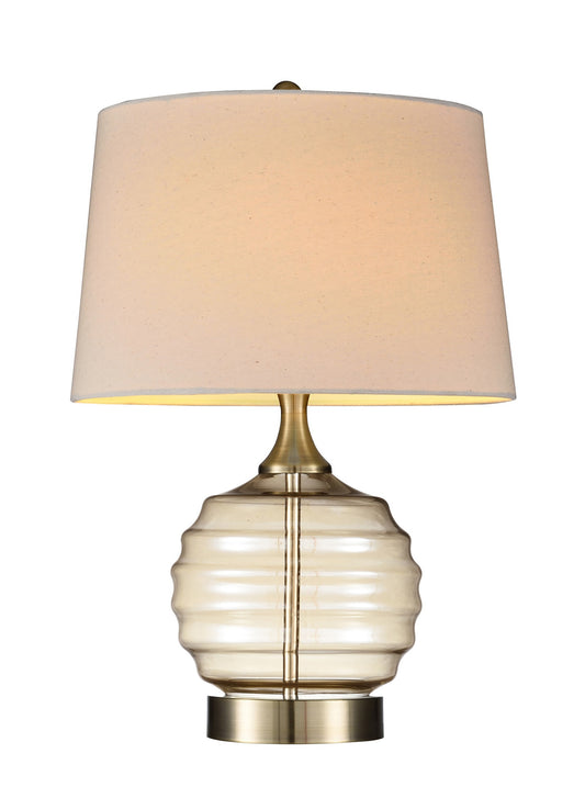 Off-White Bedside Table Lamp w/ Off-Shade
