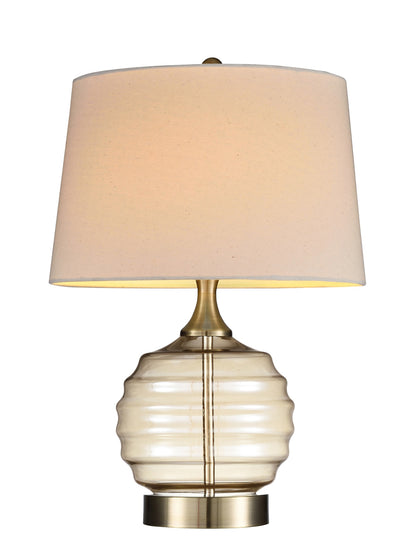 Off-White Bedside Table Lamp w/ Off-Shade