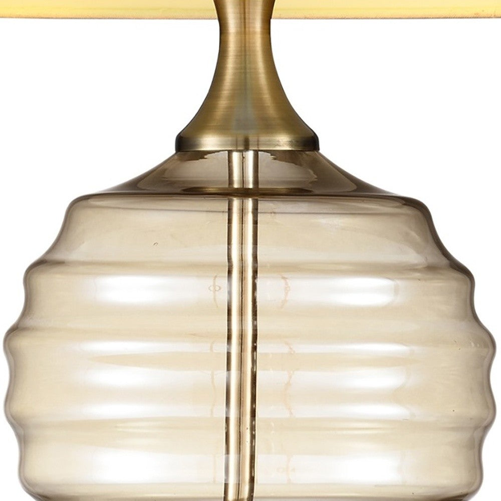 Off-White Bedside Table Lamp w/ Off-Shade