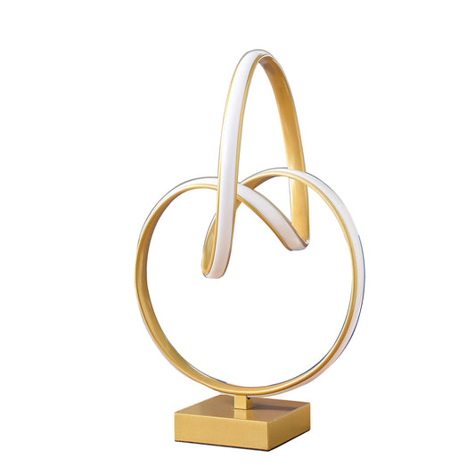 Gold Abstract Geo Table Lamp