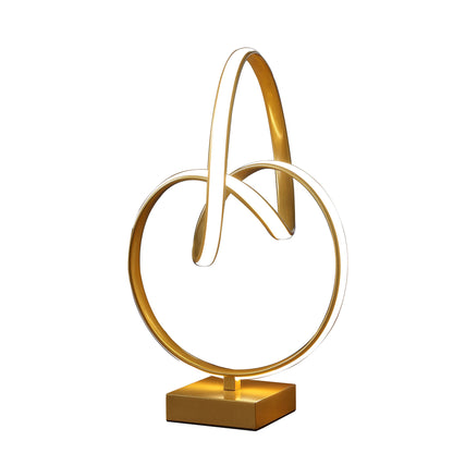 Gold Abstract Geo Table Lamp