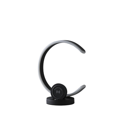 Black Contempo Shape w/ Desk or Table Lamp