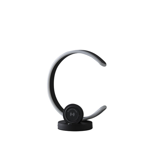 Black Contempo Shape w/ Desk or Table Lamp