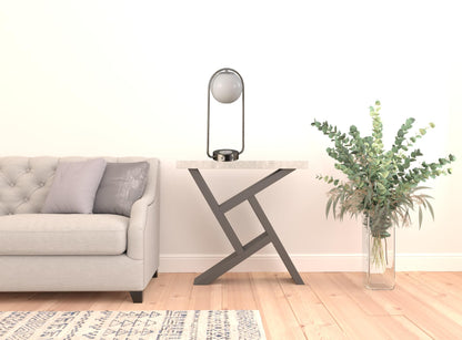 Silver Clip Globe Table Lamp