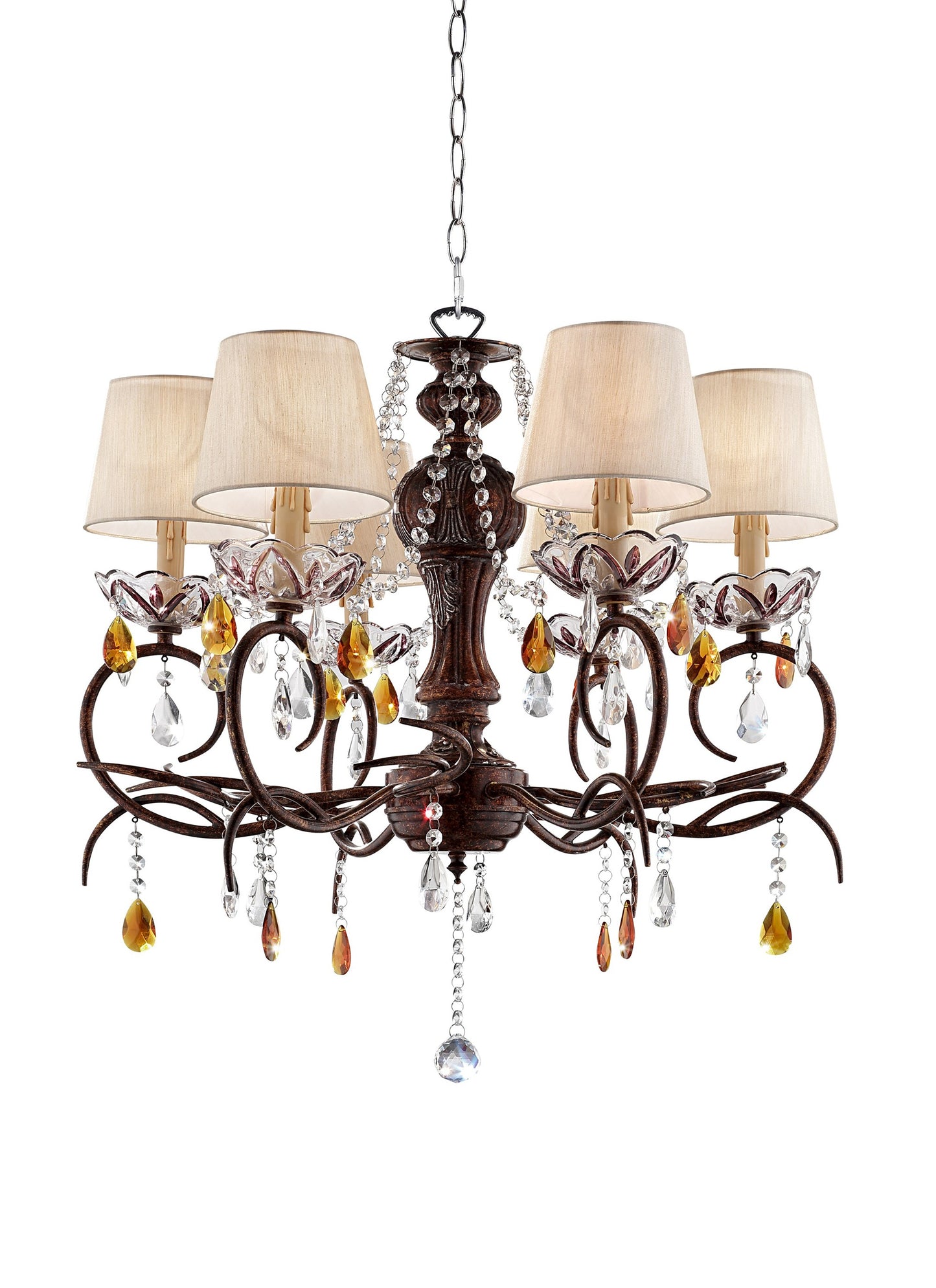 Burnished Bronze Hanging Ceiling Lamp