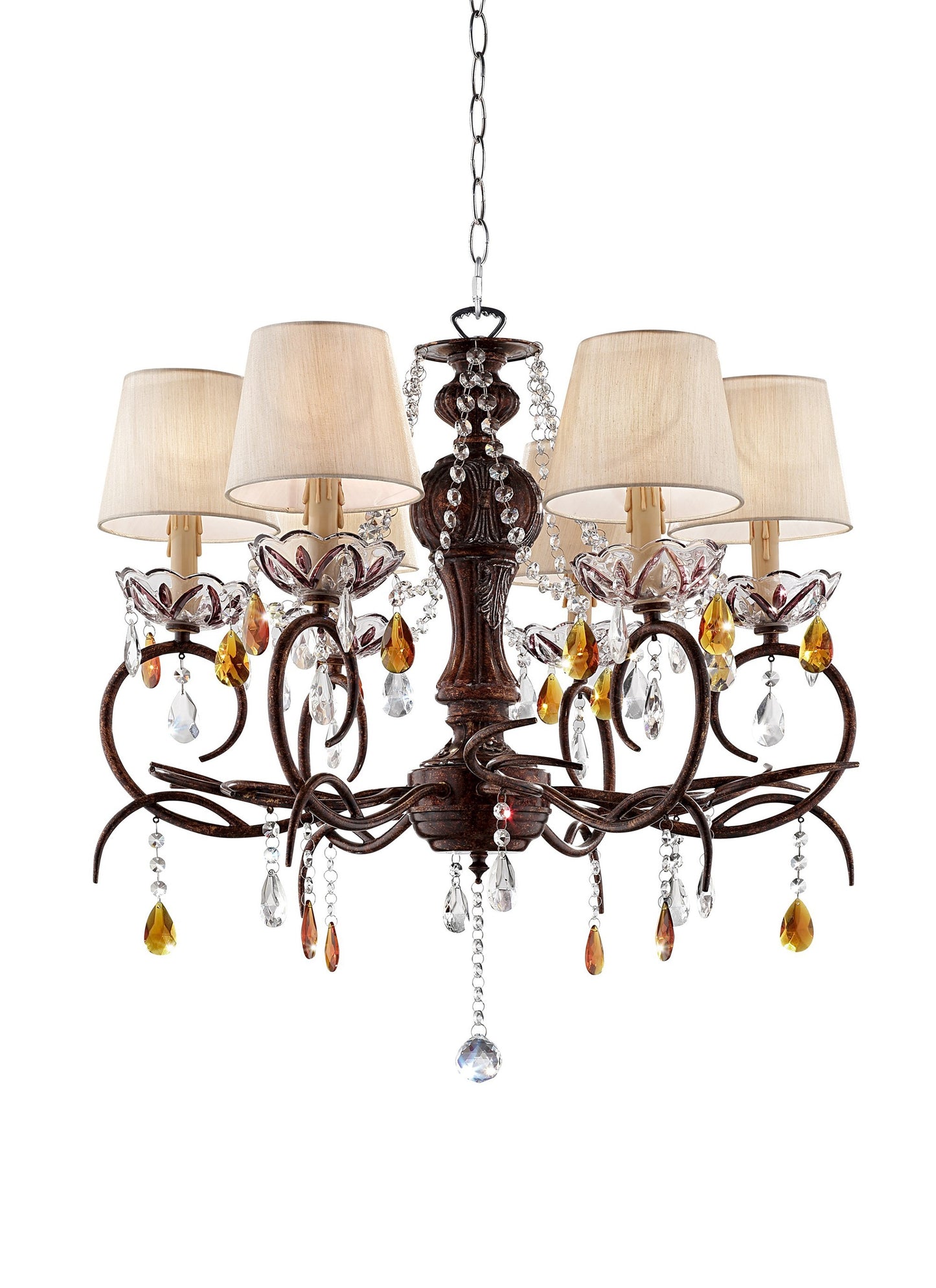 Burnished Bronze Hanging Ceiling Lamp