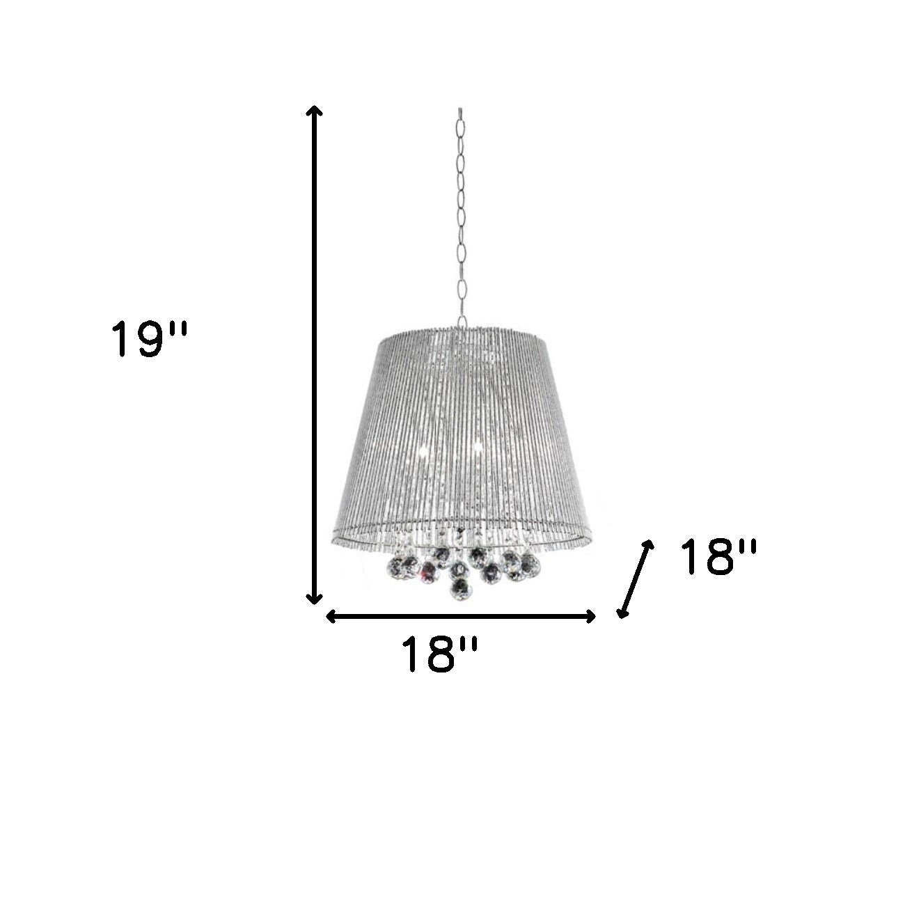 Dreamy Silver Ceiling Lamp