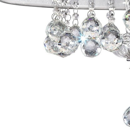 Chic Silver Ceiling Lamp & Silver Shade