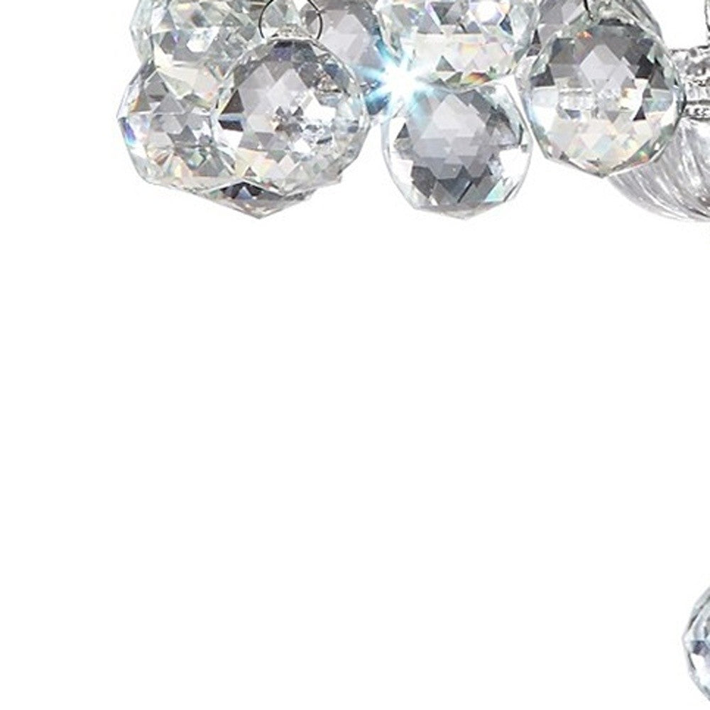 Chic Silver Ceiling Lamp & Silver Shade