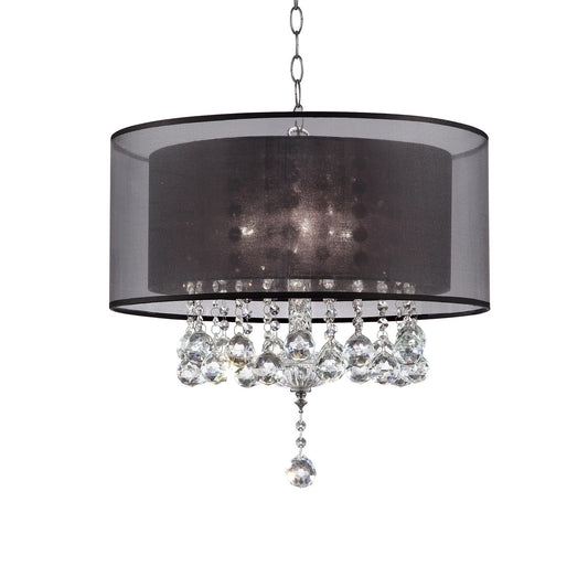 Contempo Silver Ceiling Lamp