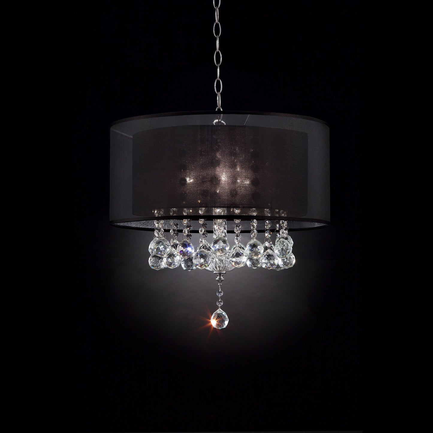 Contempo Silver Ceiling Lamp