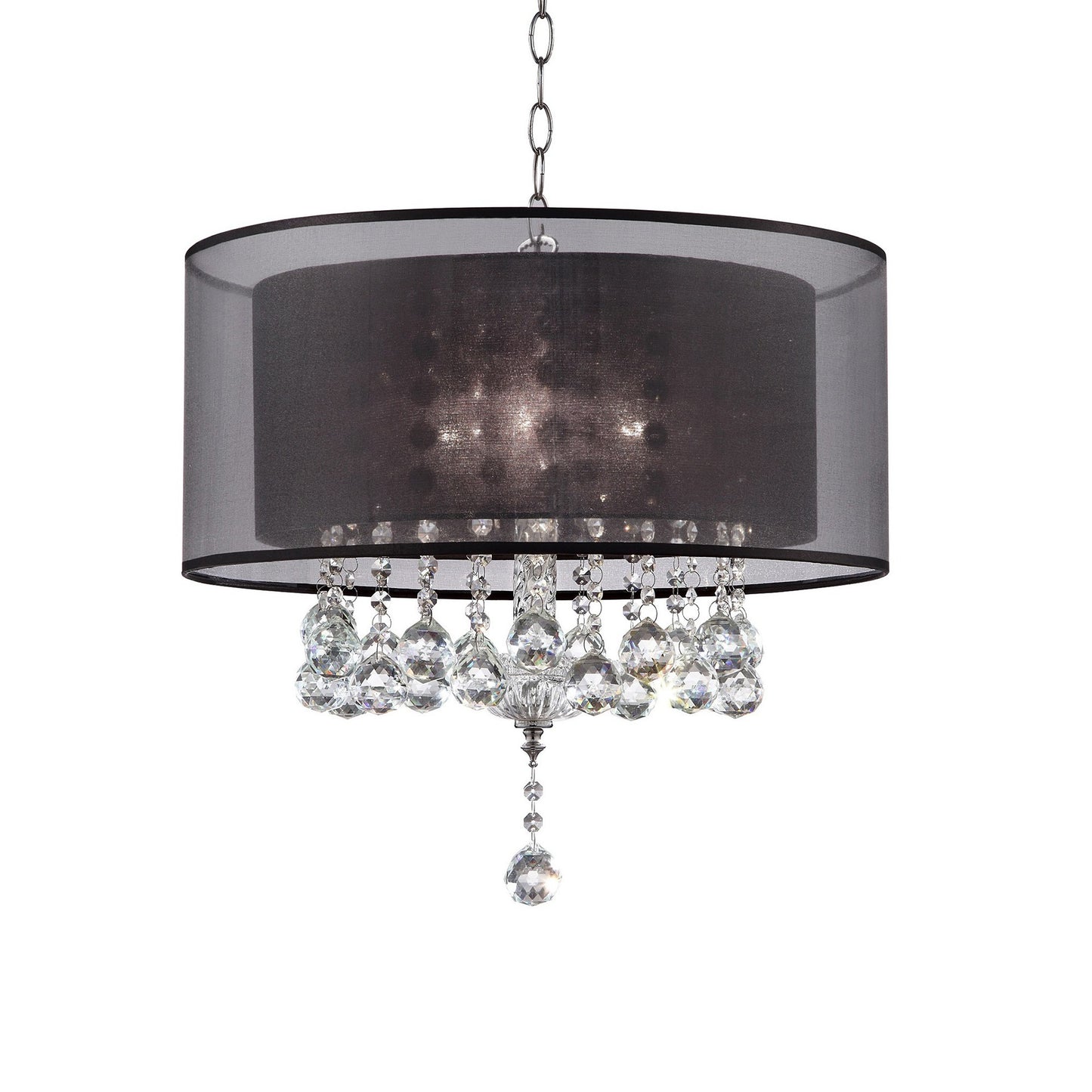 Contempo Silver Ceiling Lamp