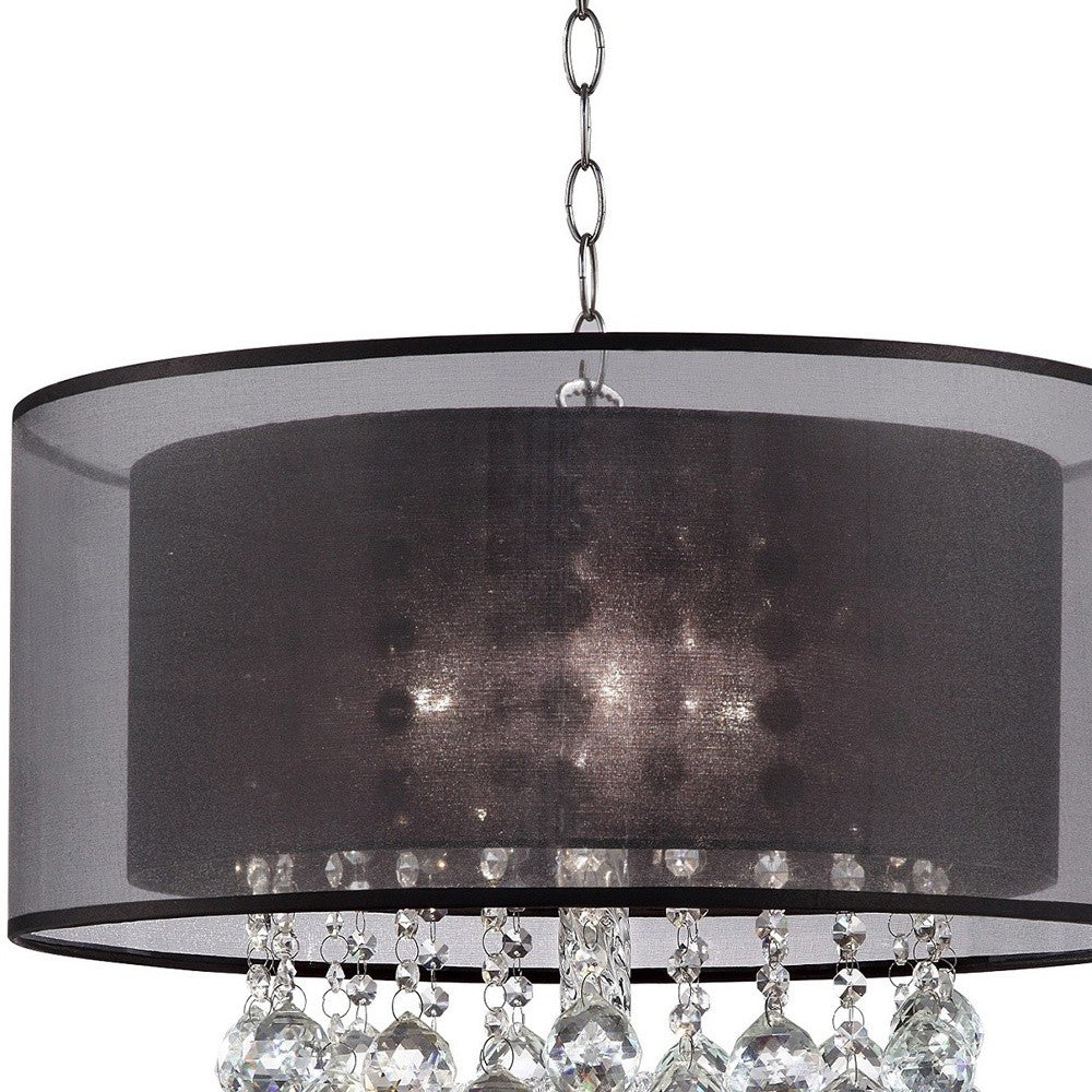 Contempo Silver Ceiling Lamp