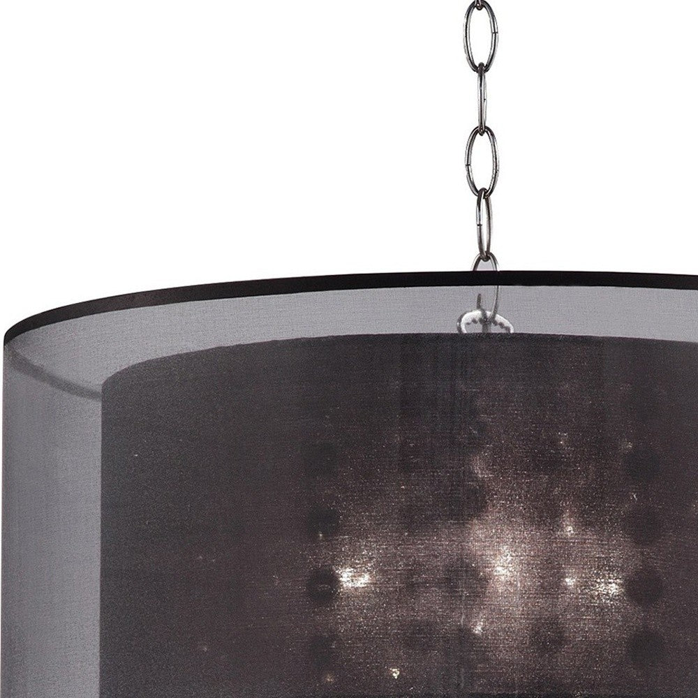 Contempo Silver Ceiling Lamp