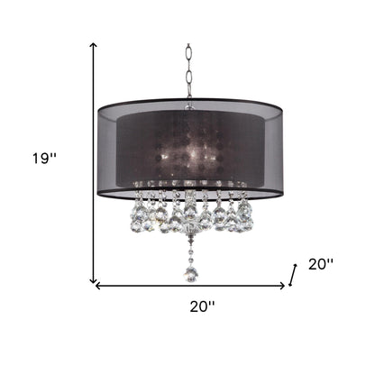 Contempo Silver Ceiling Lamp