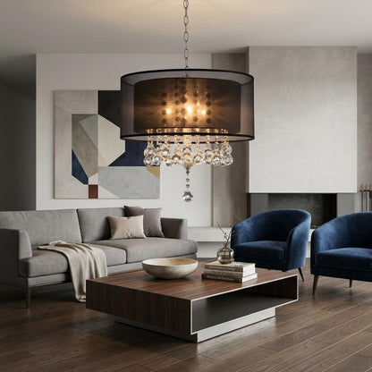 Contempo Silver Ceiling Lamp