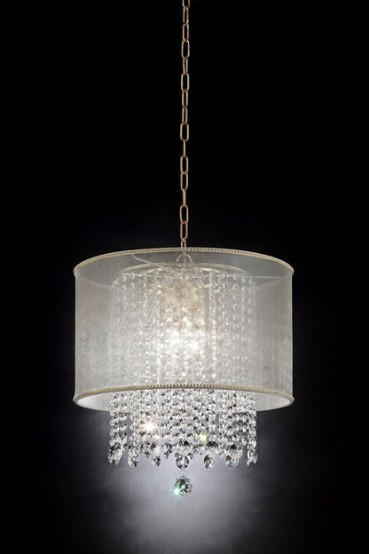 Primo Gold Finish Ceiling Lamp & Shade