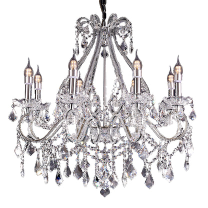 Candle Style Empire 8 Light Glass Ceiling Light