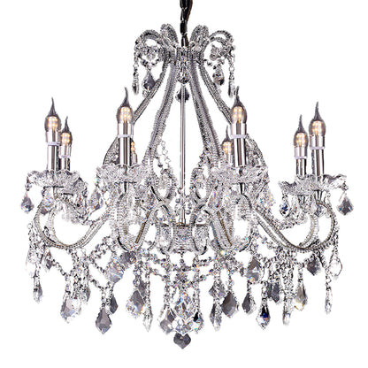 Candle Style Empire 8 Light Glass Ceiling Light