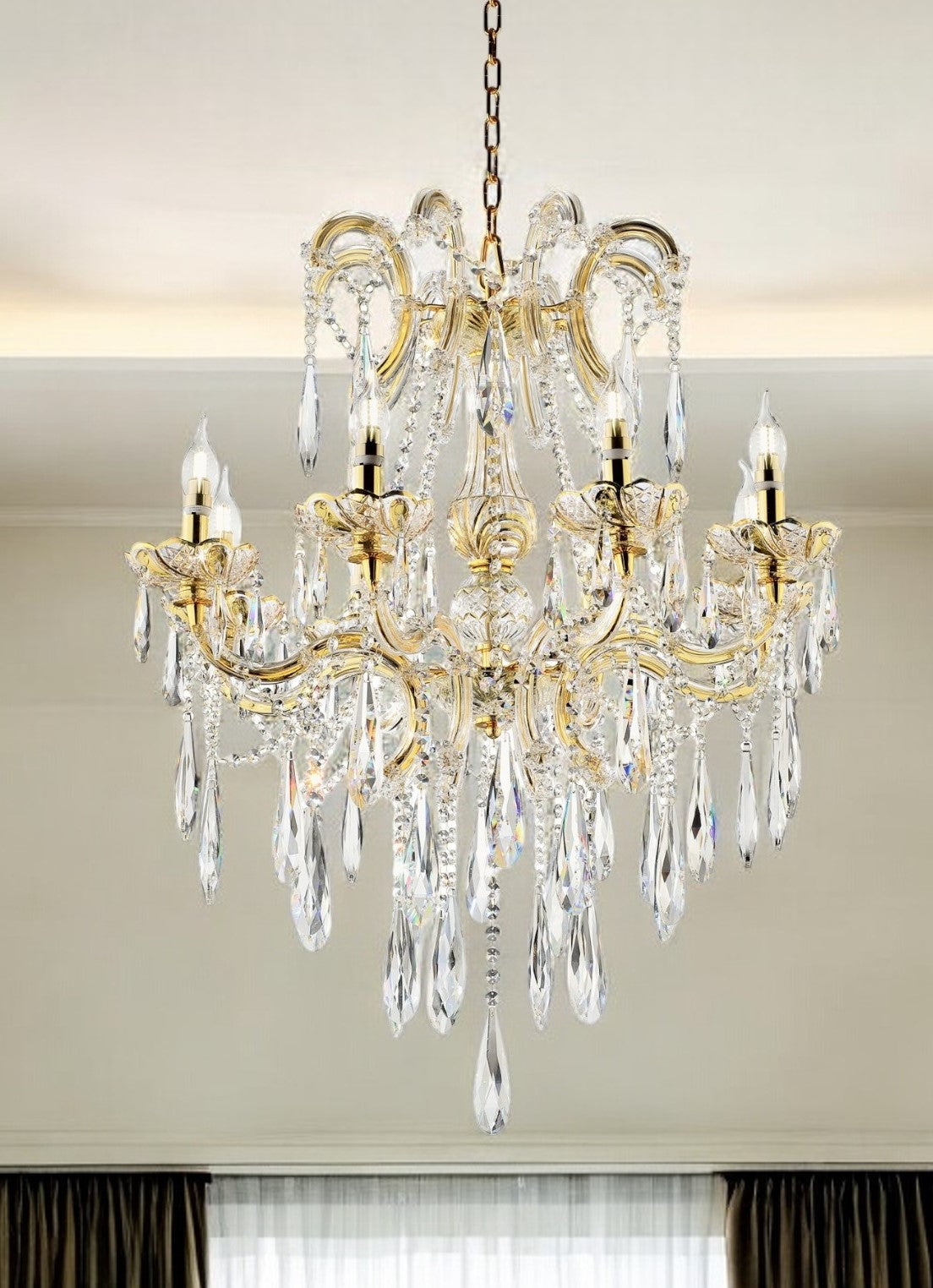 Candle Style Empire Glass Ceiling Light