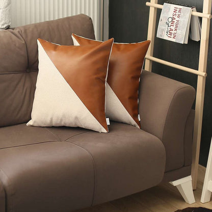 Brown & Ivory Pillow