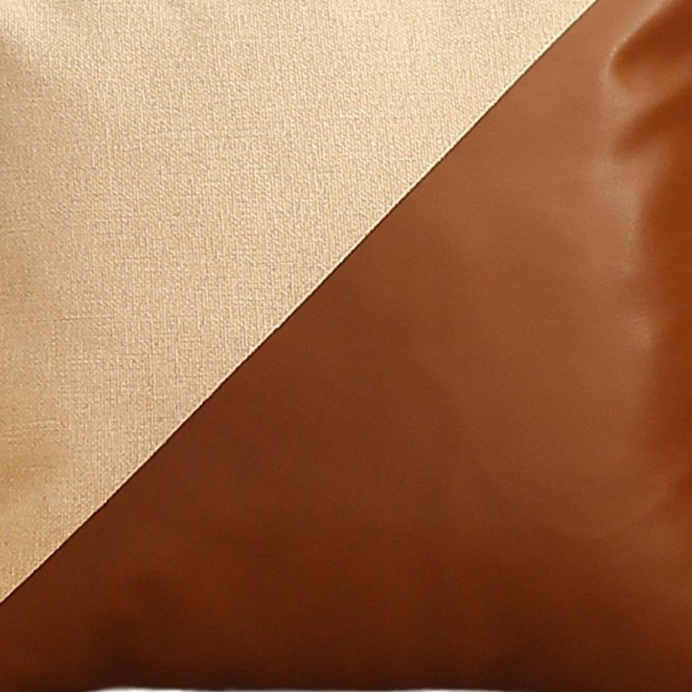 Brown & Ivory Pillow