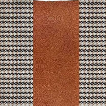 Brown Houndstooth Handmade Pillow