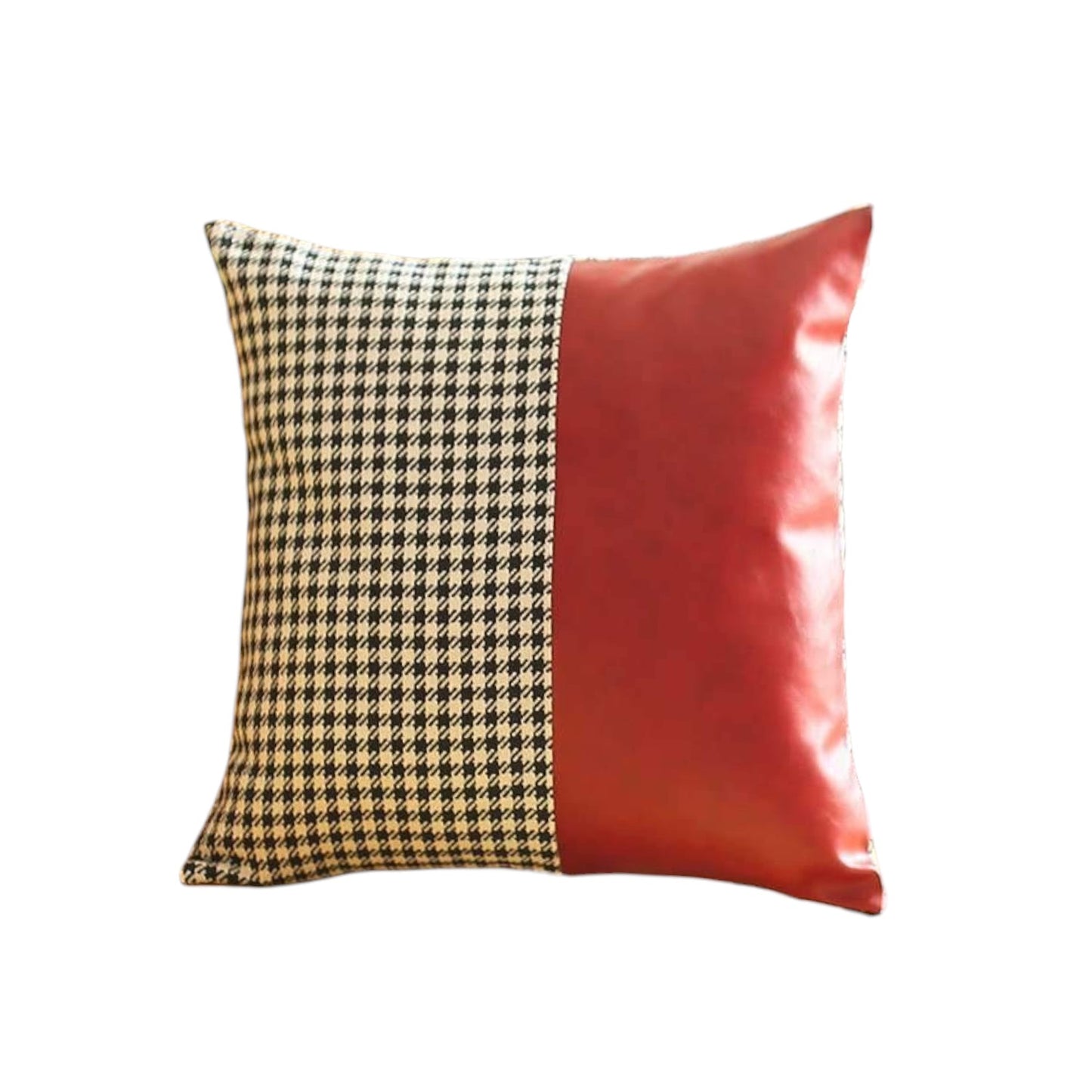 Red Houndstooth Pillow
